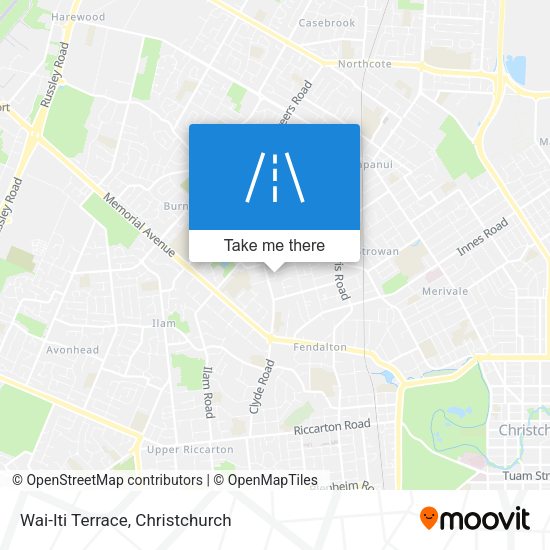 Wai-Iti Terrace map
