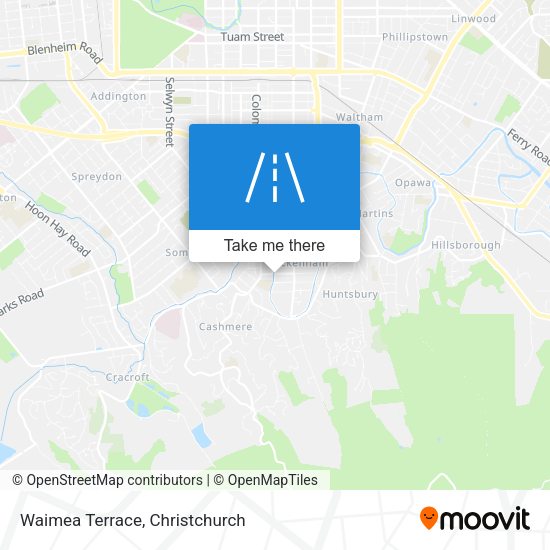 Waimea Terrace map
