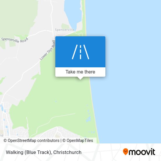 Walking (Blue Track) map