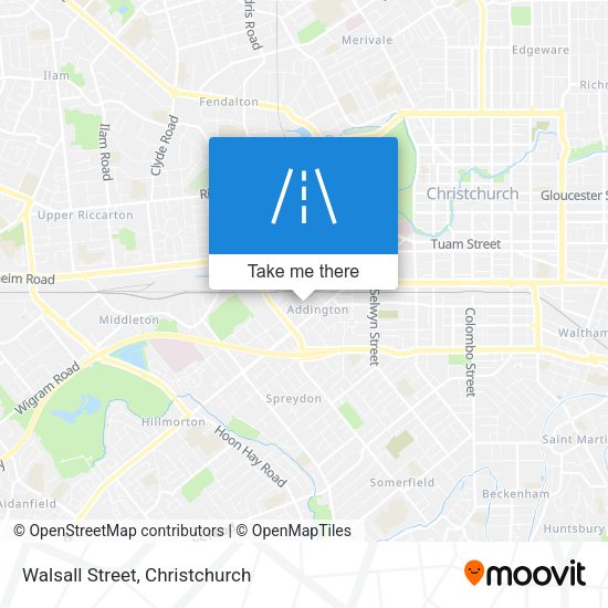 Walsall Street map