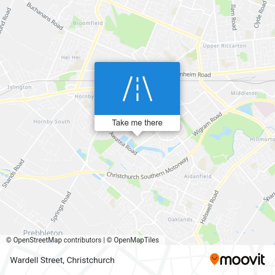 Wardell Street map