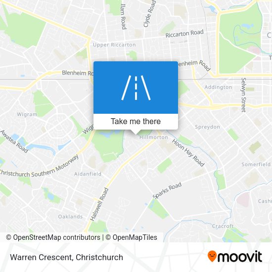 Warren Crescent map