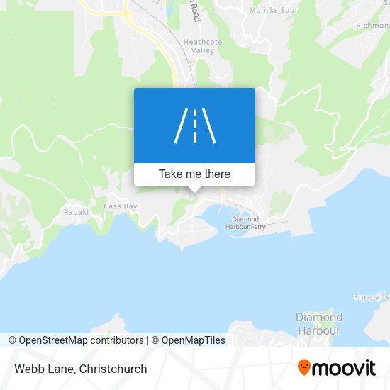 Webb Lane map