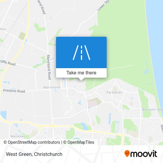 West Green map