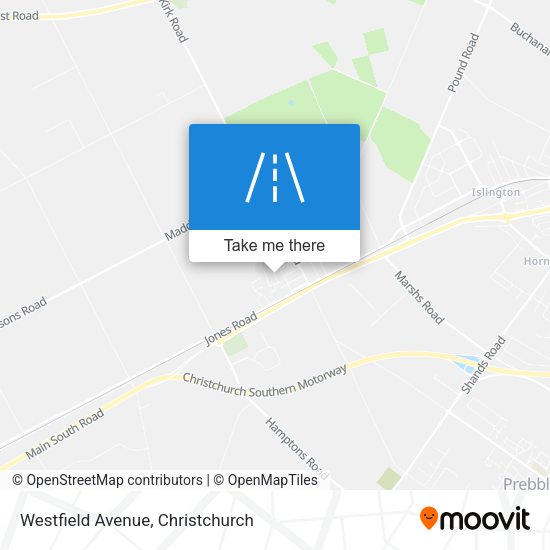 Westfield Avenue map