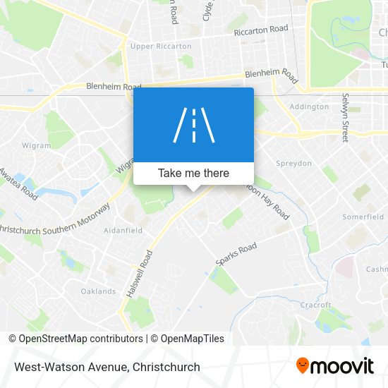 West-Watson Avenue map