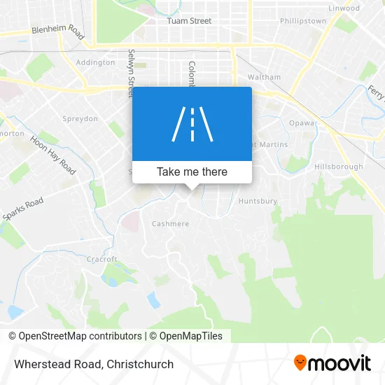 Wherstead Road map