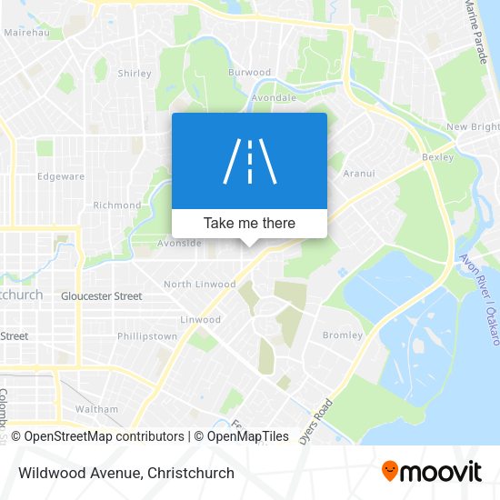 Wildwood Avenue map