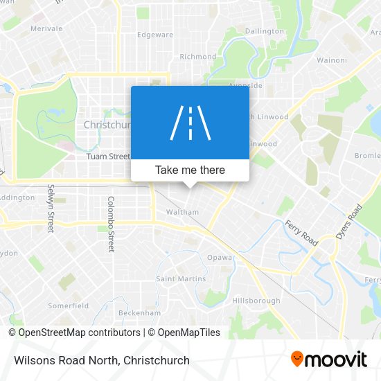 Wilsons Road North map