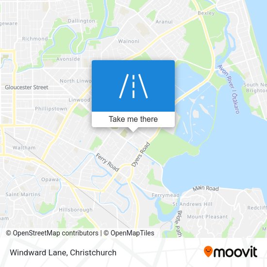 Windward Lane map