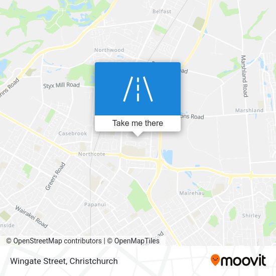Wingate Street map