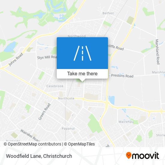 Woodfield Lane map