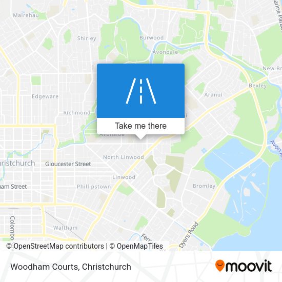 Woodham Courts map