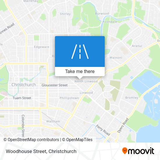 Woodhouse Street map