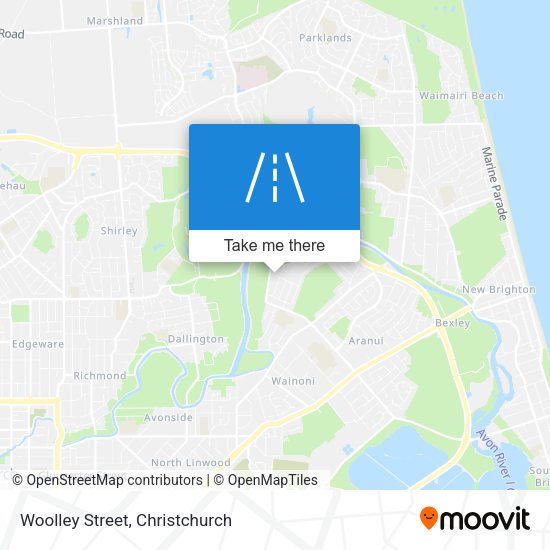Woolley Street map