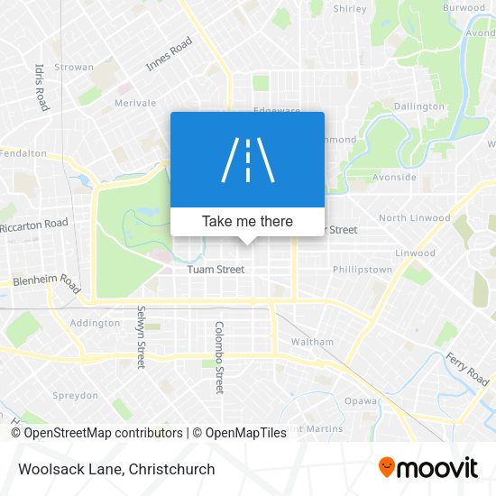 Woolsack Lane map