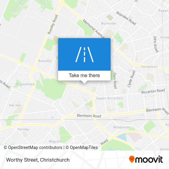 Worthy Street map