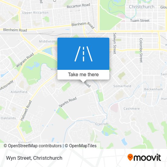 Wyn Street map