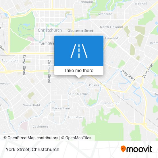 York Street map