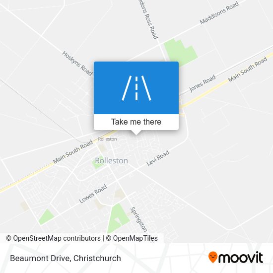 Beaumont Drive map