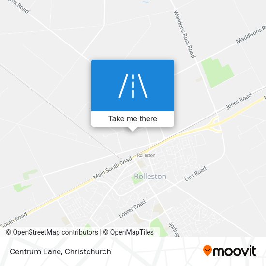 Centrum Lane map