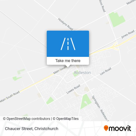 Chaucer Street map
