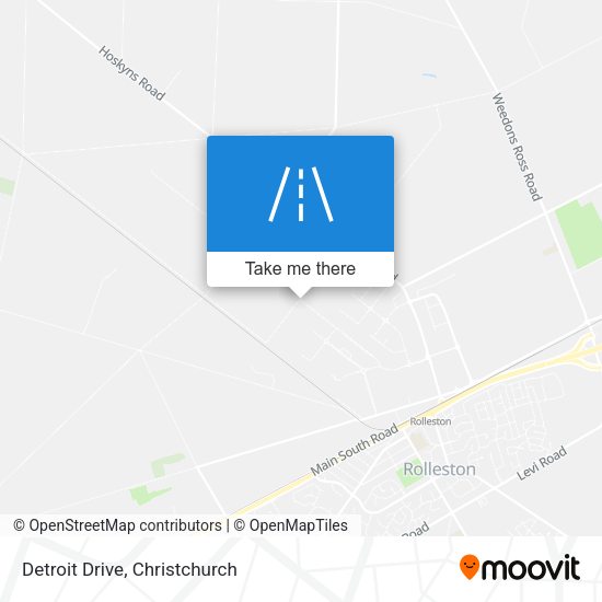 Detroit Drive map