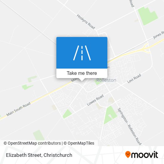 Elizabeth Street map