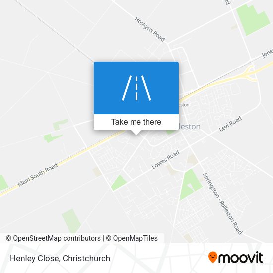 Henley Close map