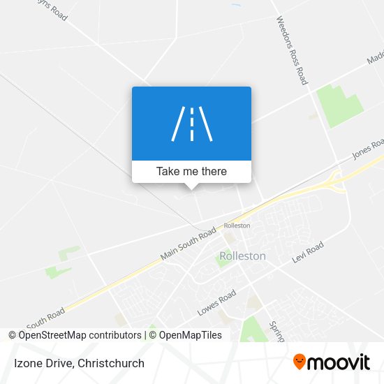 Izone Drive map