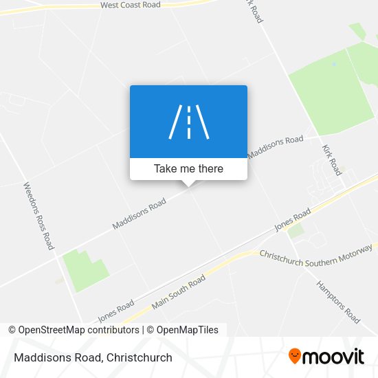 Maddisons Road map