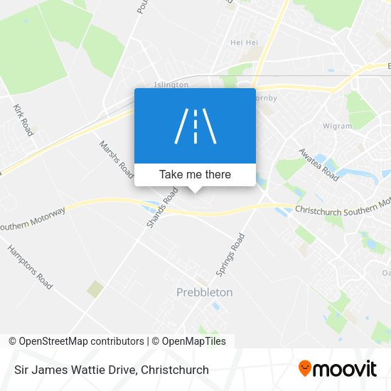 Sir James Wattie Drive map