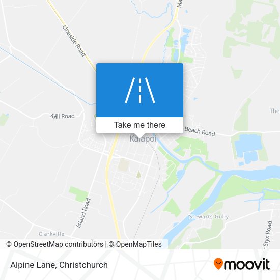 Alpine Lane map