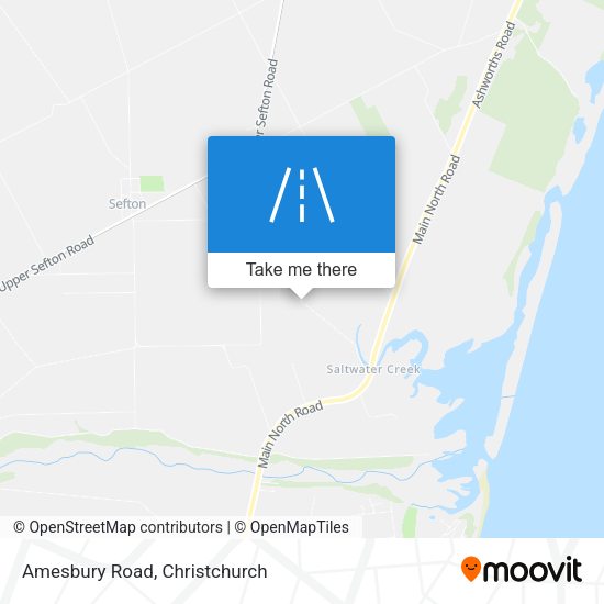 Amesbury Road map