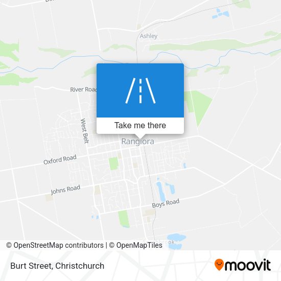 Burt Street map