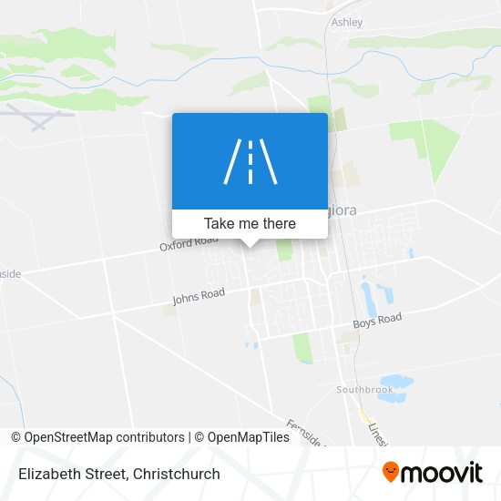 Elizabeth Street map