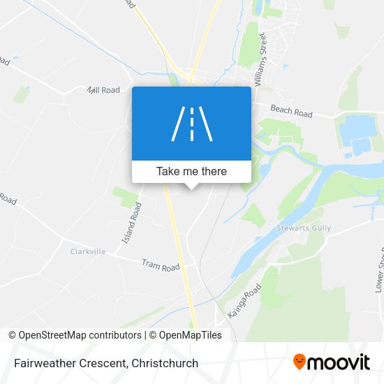 Fairweather Crescent map