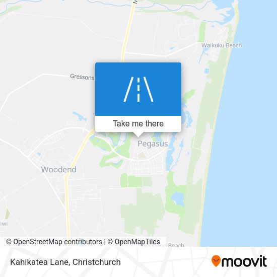 Kahikatea Lane map