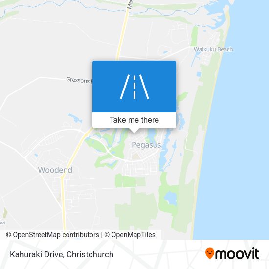 Kahuraki Drive map