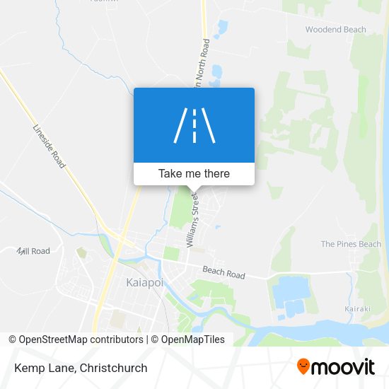 Kemp Lane map