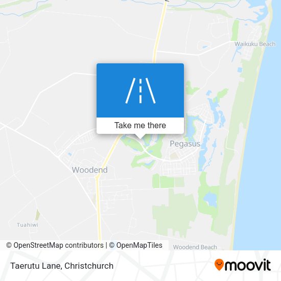 Taerutu Lane map
