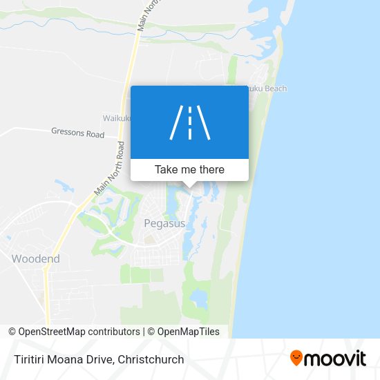 Tiritiri Moana Drive map