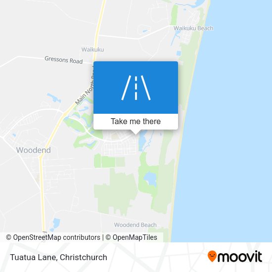 Tuatua Lane map