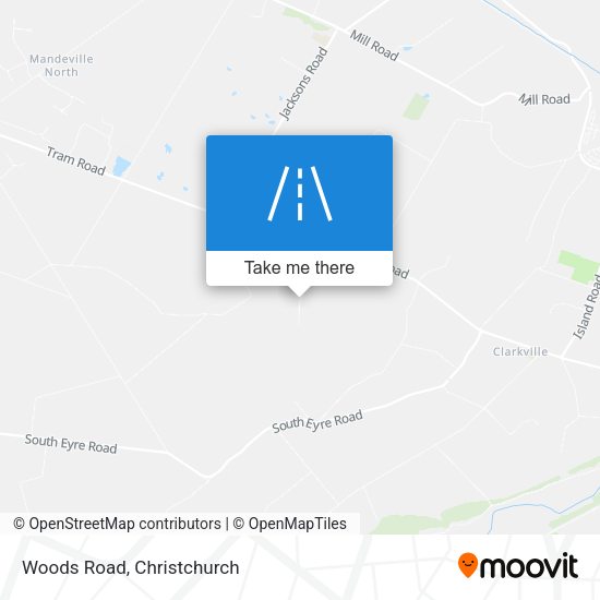 Woods Road map