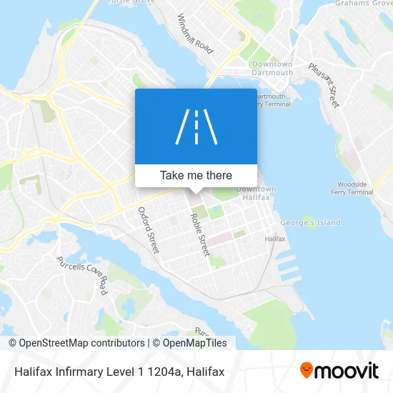 Halifax Infirmary Level 1 1204a map