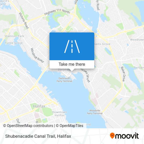 Shubenacadie Canal Trail map