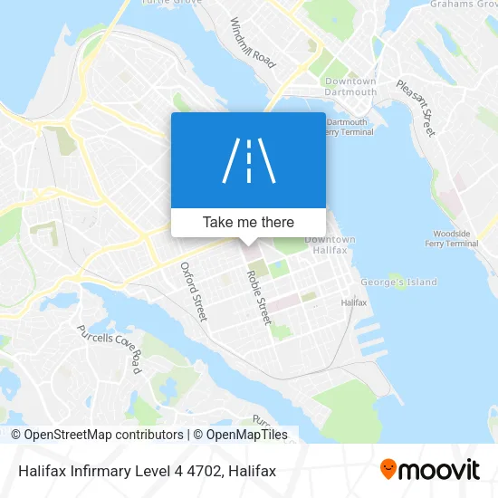 Halifax Infirmary Level 4 4702 map
