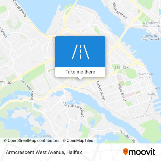 Armcrescent West Avenue map