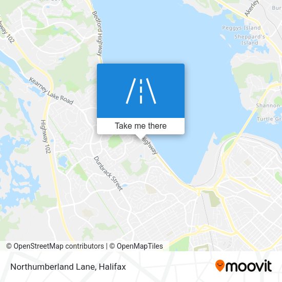 Northumberland Lane map