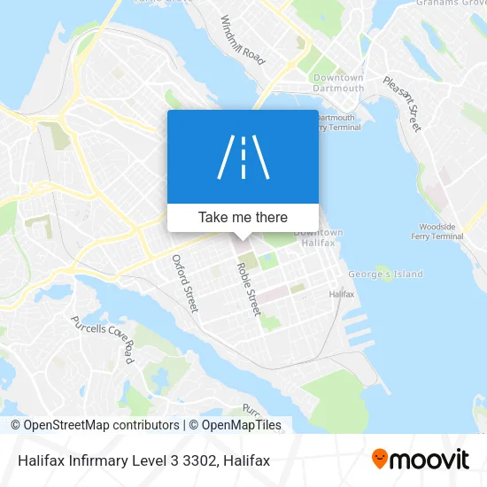 Halifax Infirmary Level 3 3302 map